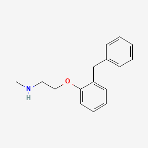 B1315253 Ethanamine, N-methyl-2-[2-(phenylmethyl)phenoxy]- CAS No. 112757-08-1