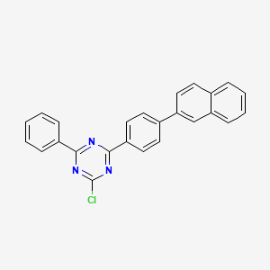 2-Chloro-4-(4-(naphthalen-2-yl)phenyl)-6-phenyl-1,3,5-triazine