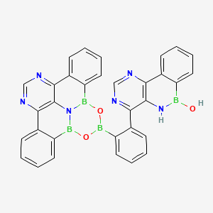 molecular formula C32H20B4N6O3 B13152551 Pym-DATBCatalyst 