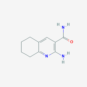 molecular formula C10H13N3O B1315259 2-氨基-5,6,7,8-四氢喹啉-3-甲酰胺 CAS No. 68708-29-2