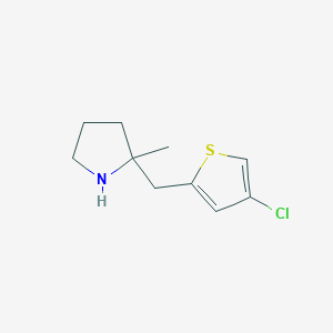 2-[(4-Chlorothiophen-2-yl)methyl]-2-methylpyrrolidine