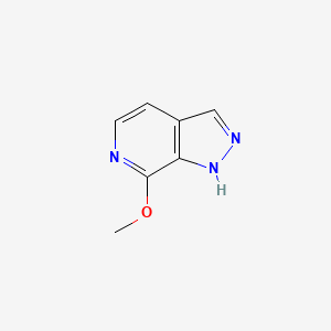 molecular formula C7H7N3O B1315266 7-Methoxy-1H-pyrazolo[3,4-c]pyridine CAS No. 76006-10-5