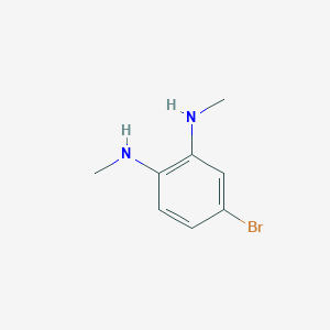 molecular formula C8H11BrN2 B13152665 4-bromo-N1,N2-dimethylbenzene-1,2-diamine 