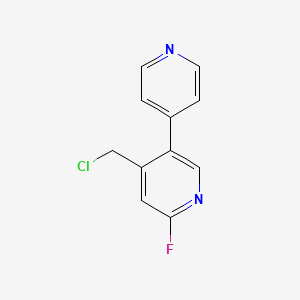 4-(Chloromethyl)-6-fluoro-3,4'-bipyridine