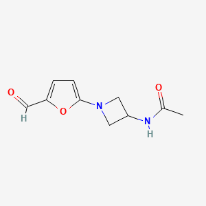 N-[1-(5-Formylfuran-2-yl)azetidin-3-yl]acetamide