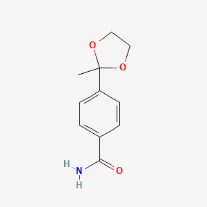 4-(2-Methyl-1,3-dioxolan-2-yl)benzamide