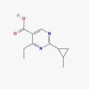 4-Ethyl-2-(2-methylcyclopropyl)pyrimidine-5-carboxylic acid