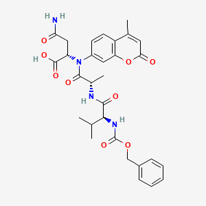 N-[(Phenylmethoxy)carbonyl]-L-valyl-L-alanyl-N-(4-methyl-2-oxo-2H-1-benzopyran-7-yl)-L-a-asparagine