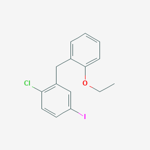 1-Chloro-2-(2-ethoxybenzyl)-4-iodobenzene