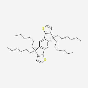 9,9,18,18-tetrahexyl-5,14-dithiapentacyclo[10.6.0.03,10.04,8.013,17]octadeca-1(12),2,4(8),6,10,13(17),15-heptaene