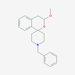 molecular formula C21H25NO2 B13152783 1'-Benzyl-3-methoxyspiro[isochroman-1,4'-piperidine] 