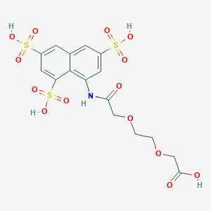 2-(2-(2-oxo-2-((3,6,8-Trisulfonaphthalen-1-yl)amino)ethoxy)ethoxy)acetic acid