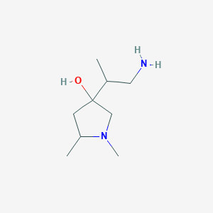 3-(1-Aminopropan-2-yl)-1,5-dimethylpyrrolidin-3-ol