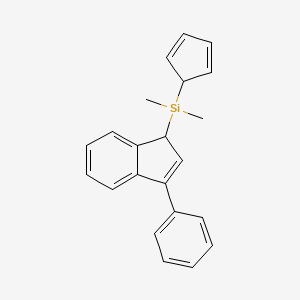 Cyclopenta-2,4-dien-1-yldimethyl(3-phenyl-1H-inden-1-yl)silane