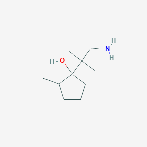 1-(1-Amino-2-methylpropan-2-yl)-2-methylcyclopentan-1-ol