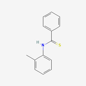 molecular formula C14H13NS B13152818 Benzenecarbothioamide, N-(2-methylphenyl)- CAS No. 26060-28-6