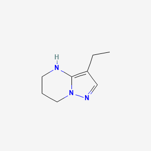 molecular formula C8H13N3 B13152866 3-ethyl-4H,5H,6H,7H-pyrazolo[1,5-a]pyrimidine 