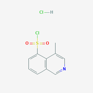 molecular formula C10H9Cl2NO2S B13152895 4-Methylisoquinoline-5-sulfonyl chloride hydrochloride 