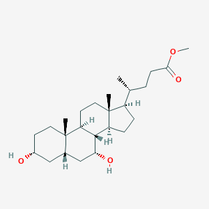 molecular formula C25H42O4 B131529 甲基鹅去氧胆酸 CAS No. 3057-04-3