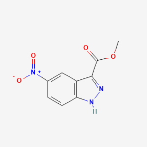 molecular formula C9H7N3O4 B1315293 5-硝基-1H-吲唑-3-甲酸甲酯 CAS No. 78155-75-6