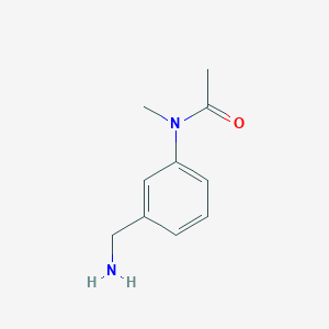 molecular formula C10H14N2O B13152939 N-[3-(aminomethyl)phenyl]-N-methylacetamide CAS No. 849095-07-4