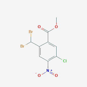 Methyl 5-chloro-2-(dibromomethyl)-4-nitrobenzoate