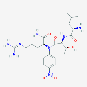 molecular formula C22H36N8O6 B13152954 H-D-Leu-Thr-N(Ph(4-NO2))Arg-NH2 