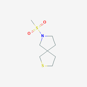 molecular formula C8H15NO2S2 B1315298 7-Methylsulfonyl-2-thia-7-azaspiro[4.4]nonane CAS No. 77415-66-8