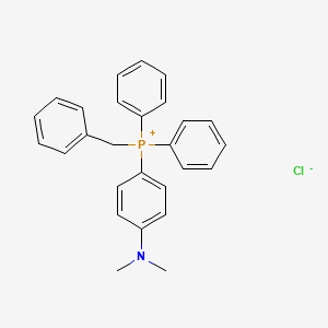 molecular formula C27H27ClNP B13153006 Benzyl(4-(dimethylamino)phenyl)diphenylphosphonium chloride 