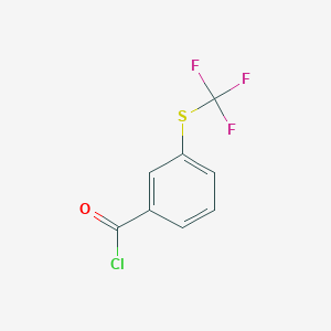 molecular formula C8H4ClF3OS B1315304 3-(三氟甲硫基)苯甲酰氯 CAS No. 51748-28-8