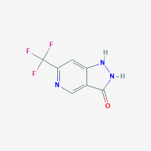 molecular formula C7H4F3N3O B13153053 6-(Trifluoromethyl)-1,2-dihydro-3H-pyrazolo[4,3-c]pyridin-3-one 