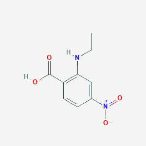 molecular formula C9H10N2O4 B13153068 2-(Ethylamino)-4-nitrobenzoic acid 