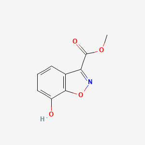 molecular formula C9H7NO4 B13153071 Methyl 7-hydroxybenzo[d]isoxazole-3-carboxylate 