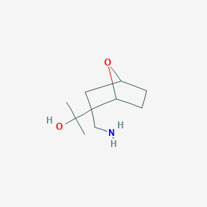 2-[2-(Aminomethyl)-7-oxabicyclo[2.2.1]heptan-2-yl]propan-2-ol