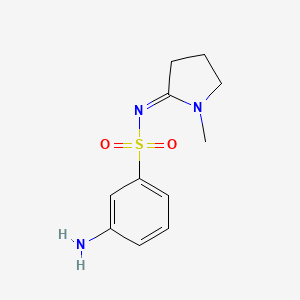 3-amino-N-[(2Z)-1-methylpyrrolidin-2-ylidene]benzene-1-sulfonamide