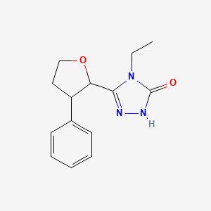 4-ethyl-3-(3-phenyloxolan-2-yl)-4,5-dihydro-1H-1,2,4-triazol-5-one