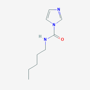 molecular formula C9H15N3O B13153155 N-pentyl-1H-imidazole-1-carboxamide 