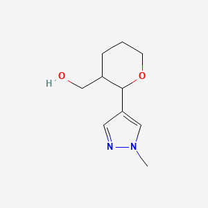 [2-(1-methyl-1H-pyrazol-4-yl)oxan-3-yl]methanol