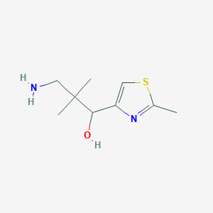 3-Amino-2,2-dimethyl-1-(2-methyl-1,3-thiazol-4-yl)propan-1-ol