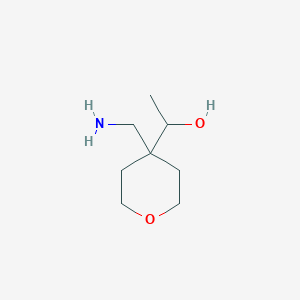 1-[4-(Aminomethyl)oxan-4-yl]ethan-1-ol