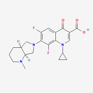 7-[(4aS,7aS)-1-methyl-3,4,4a,5,7,7a-hexahydro-2H-pyrrolo[3,4-b]pyridin-6-yl]-1-cyclopropyl-6,8-difluoro-4-oxoquinoline-3-carboxylic acid