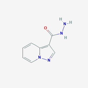 molecular formula C8H8N4O B1315329 Pyrazolo[1,5-A]pyridine-3-carbohydrazide CAS No. 80536-99-8