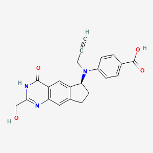 4-[[(6S)-2-(hydroxymethyl)-4-oxo-3,6,7,8-tetrahydrocyclopenta[g]quinazolin-6-yl]-prop-2-ynylamino]benzoic acid