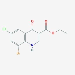 ethyl 8-bromo-6-chloro-4-oxo-1H-quinoline-3-carboxylate