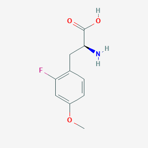 molecular formula C10H12FNO3 B1315336 酪氨酸，2-氟-O-甲基- CAS No. 54788-29-3