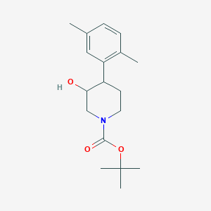 Tert-butyl 4-(2,5-dimethylphenyl)-3-hydroxypiperidine-1-carboxylate