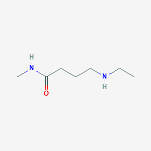 molecular formula C7H16N2O B13153368 4-(ethylamino)-N-methylbutanamide 