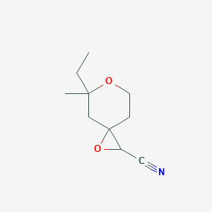 5-Ethyl-5-methyl-1,6-dioxaspiro[2.5]octane-2-carbonitrile