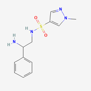 N-(2-Amino-2-phenylethyl)-1-methyl-1H-pyrazole-4-sulfonamide