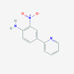 molecular formula C11H9N3O2 B13153385 2-Nitro-4-(pyridin-2-yl)aniline 